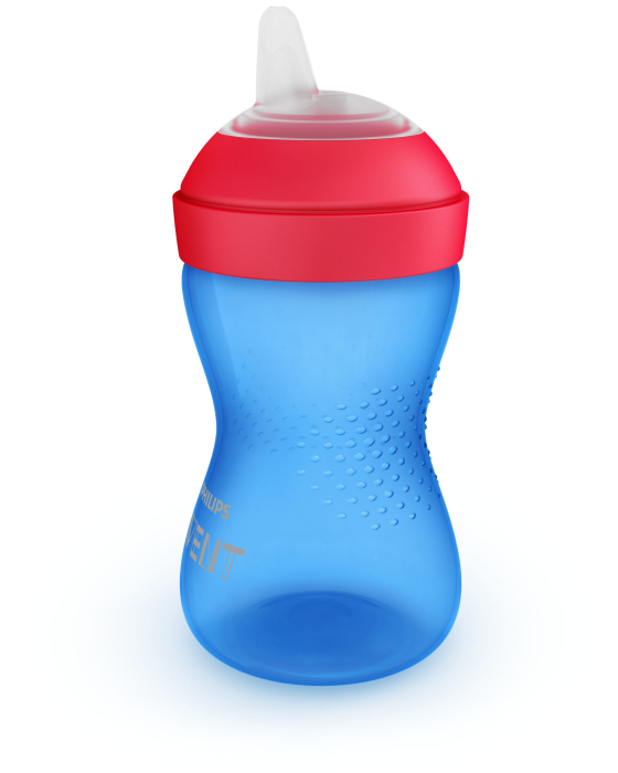 Philips AVENT / Чашка-непроливайка с мягким носиком, 300 мл., от 9  мес.,  голубая, SCF802/01  - фото 2